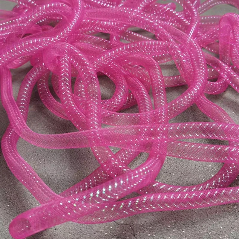 

Elastic Tube Accessories Rose Red Free Twist Shap DIY Modeling Design Jewelry Wedding Decor Handmade Art Designer Fabric