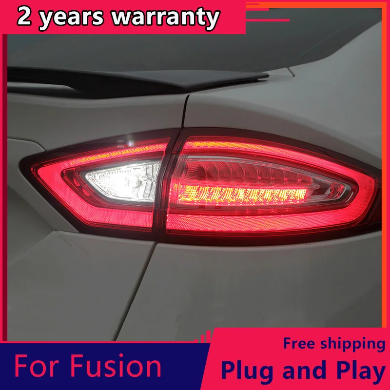 

KOWELL стайлинга автомобилей 1 лот 4 шт. для Ford Mondeo Fusion задние фонари 2013-2016 светодиодный фонарь задний фонарь DRL + тормоз + Парк + сигнальный маяк