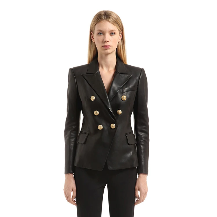 Blouson en cuir véritable pour femme, veste élégante en peau de mouton véritable, haute qualité, C250, automne 2020