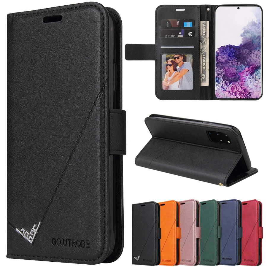 

Чехол-бумажник для Huawei P40 Lite P30 Lite P20Pro P Smart 2019/2021 Mate 40/30/20 Lite Y5P Y6P Y7P Y9Prime, кожаный