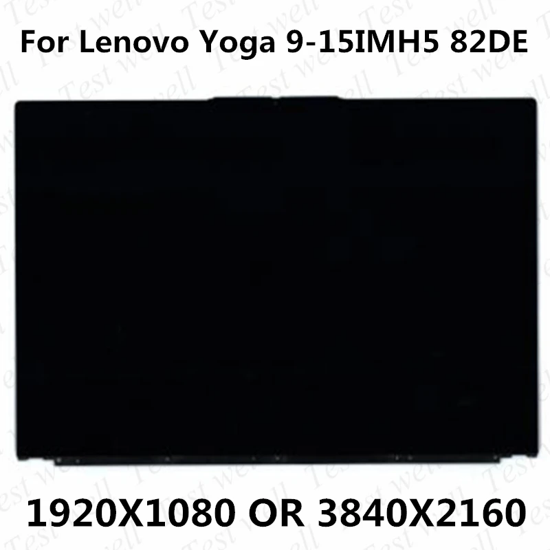 Original 15.6'' For Lenovo Yoga 9-15IMH5 82DE series FHD or UHD LCD display touch digitizer assembly FRU: 5D10S39662 5D10S39658