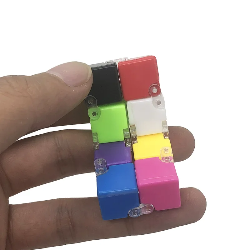 10Pcs Mini Decompression Infinity Magic Cube For Adults Kids Fidget Toys Finger Antistress Anxiety Puzzle Gifts