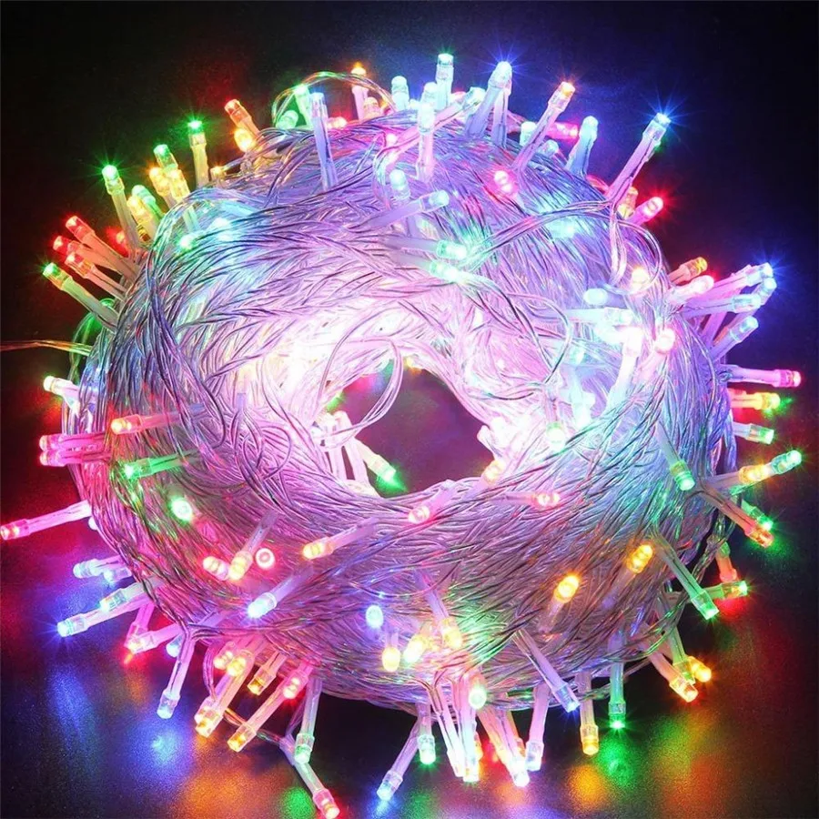 

Xmas Outdoor Christmas Garland Lights Led String lights 100M 10M Luces Decoracion Fairy light Holiday lighting Tree Waterproof