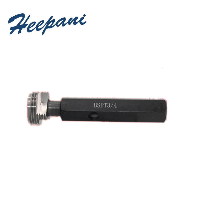 Calibre de enchufe de Paso de rosca BSPT 1/8, 3/4, 1 pulgada, 2 ''1/2, 4 medidores de enchufe de tornillo cónico redondo de alta precisión