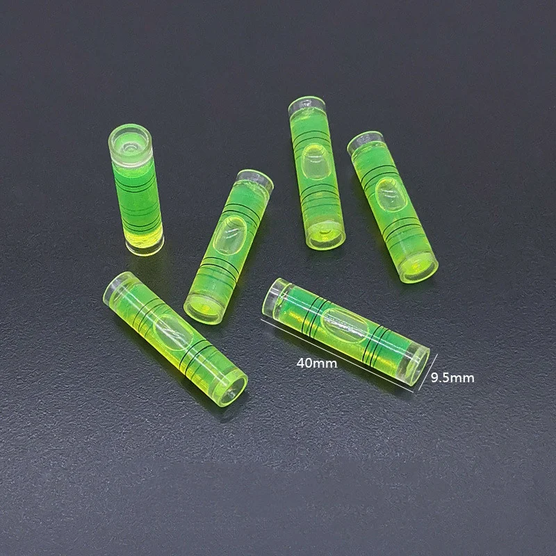 6PC Mini Circular Horizontal Precision Spirit Level Round Bubble Set Universal Green Round Bullseye Measuring Tools