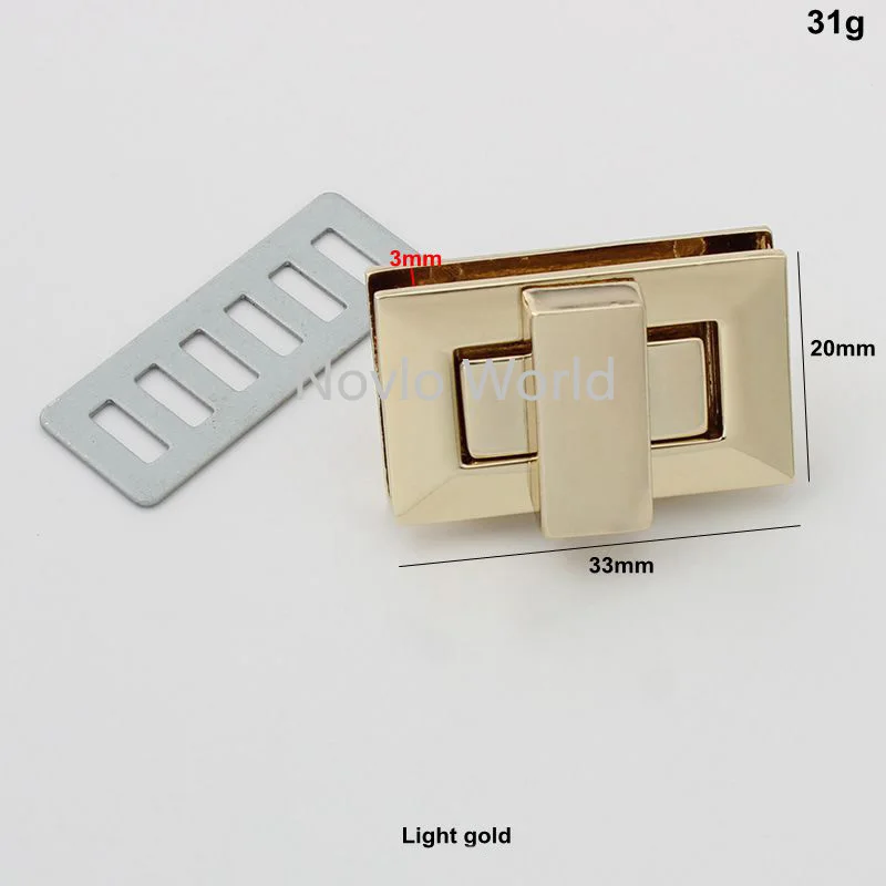 2-10pcs 3 colors 33*20mm crochet bag lock, Lock Clasp for Handbags Hardware Accessories