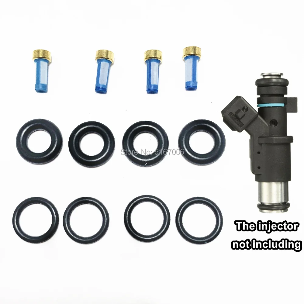 wholesale 4sets Fuel injector repair kits for Peugeot 206 307 406 407 607 806 807 Expert 2.0/16V 1984E2 01F002A (AY-RK801)