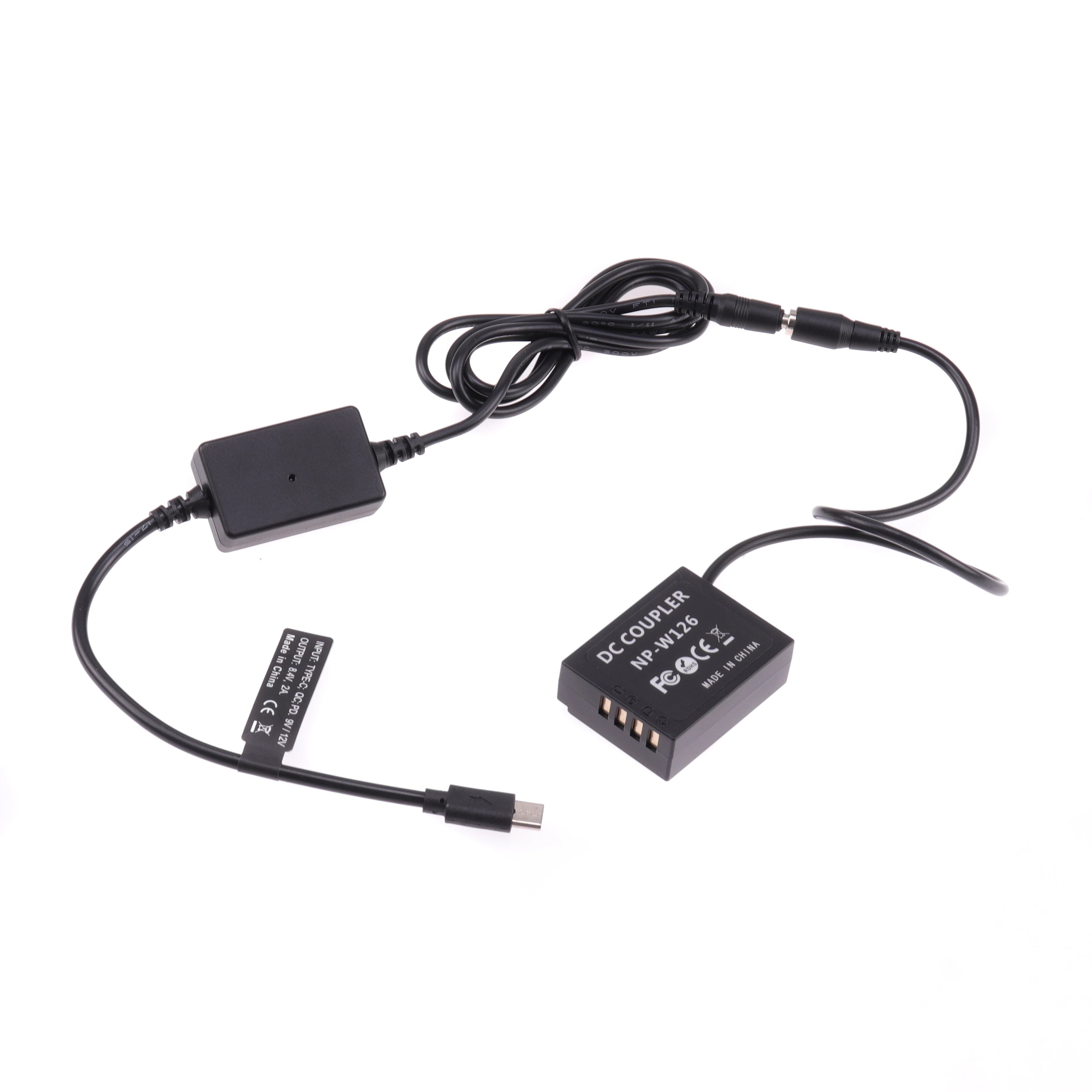 

FOTGA NP-W126 Dummy Battery Adapter TYPE-C Cable for Fujifilm X-S10 XT1 XT2 XT3 XT10 XT20 XT30 XT100 XT200 XH1 XM1 X100F X100V