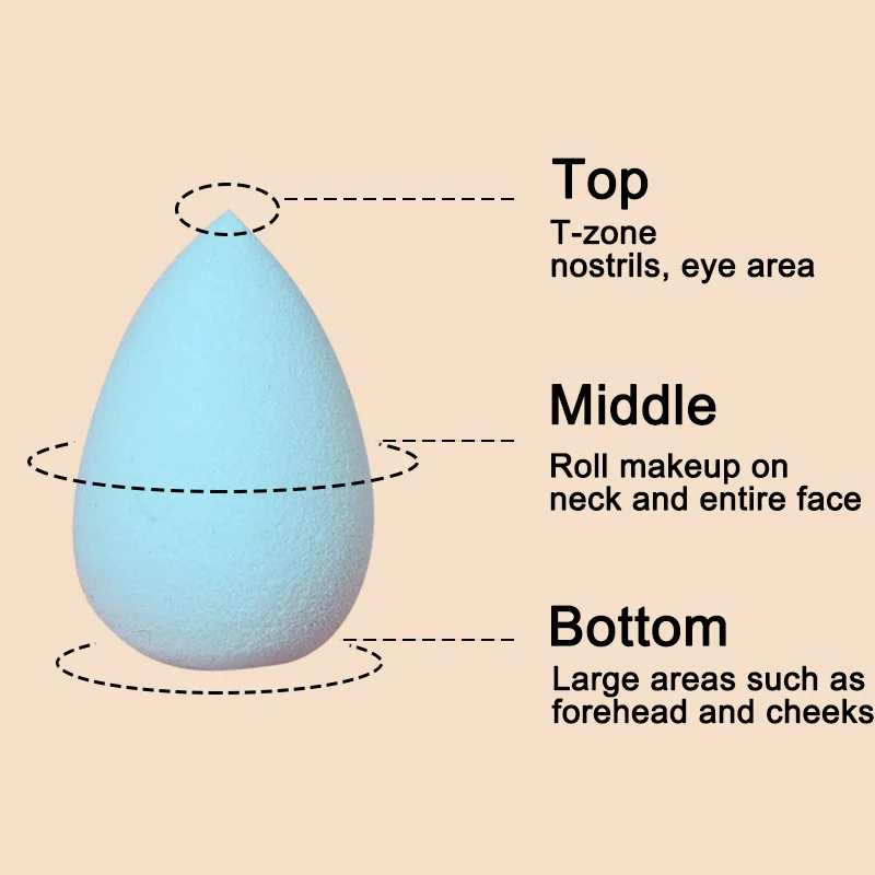 3 pçs maquiagem ovo beleza ovo liquidificador cosméticos puff maquiagem esponja ferramenta de beleza para mulher
