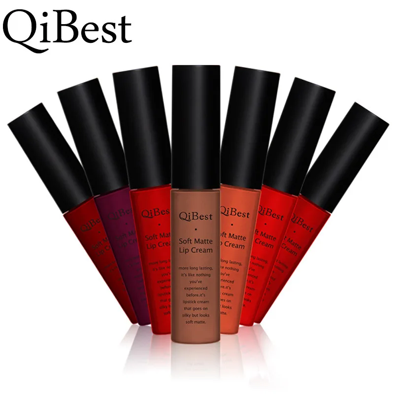 New 34 colors Lip Gloss Long Lasting Red Lips Matte Lipstick Liquid Lip Tint Cosmetic Nude Velvet Lipstick Matte Lip Makeup