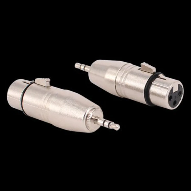 3.5 Male to Female XLR Microphone Capacitance Bus adapter 3.5SP For sound card, amplifier