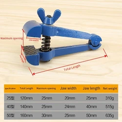 Mini Hand Vise Blue Multi-purpose Small Pliers Type 25/40/50 Heavy Duty Jaw Vice Hardware Adjustable Tool Supplies