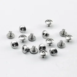 10pcs Stainless Steel Folding Knife Handle Blade M3 Thread Torx Screws Half Round Head DIY Shank Spindle Patch Screw Nail Rivet