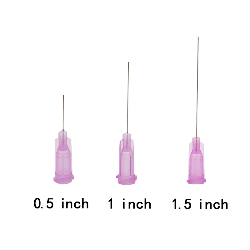 Imagem -02 - Polegadas 13 mm Agulha de Seringa de Ponta Romba 30g Agulhas de Distribuição com Luer Lock. Não Estéril. 100 Peças Bolsa 30g 0.5