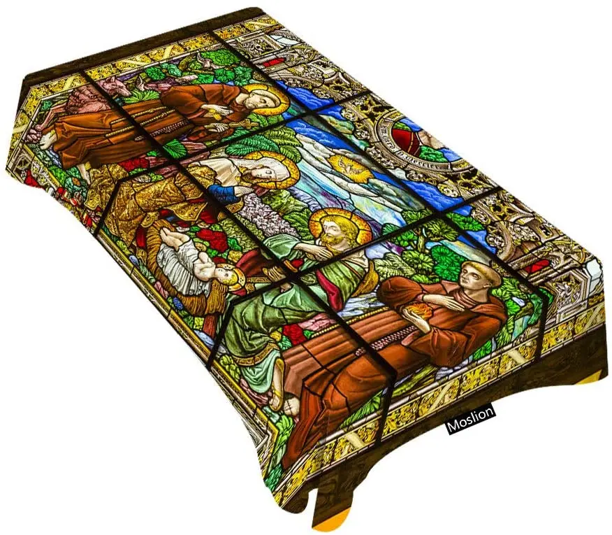 Church Theme Tablecloth Table Cover