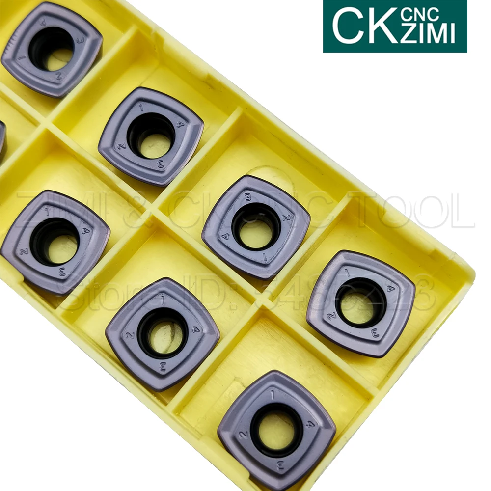 10 P SDMT120512-PH LF6018 คาร์ไบด์ FEED Fast มิลลิ่งเครื่องกัด CNC เครื่องมือ SDMT เครื่องมือสำหรับสแตนเลส