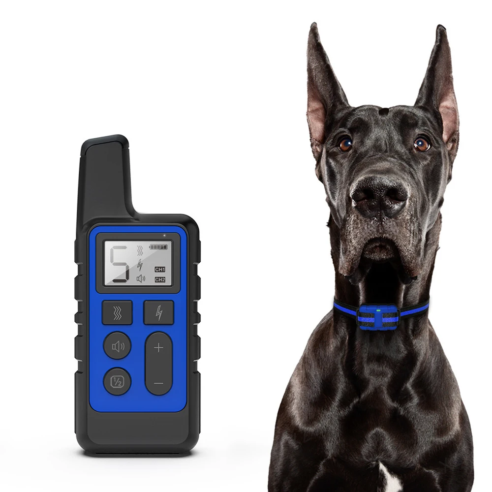 1PC Dog Training Collar/Portable Remote Control Electric Bark Stopper Waterproof Pet Training Device With Beep Shock