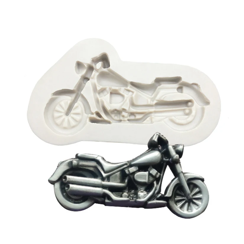 Motorcycle Silicone Sugarcraft Mold Cupcake Chocolate Baking Mold Fondant Cake Decorating Tools