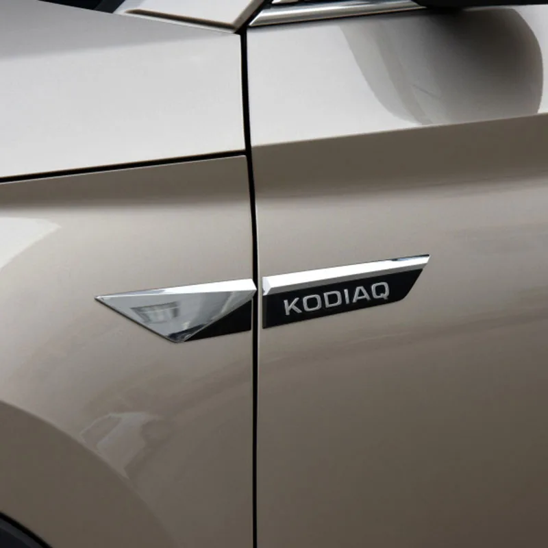 Oem Customer Sticker Car Logo KODIAQ Side Wing Fender Badge Emblem For Skoda KODIAQ