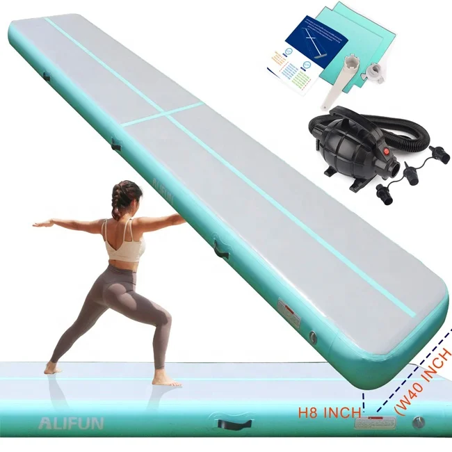 

5*1*0.2M Cheerleading Mat With Electronic Pump DWF Inflatable Air Mattress For Water Sport Home Use Bouncing Mat Airtrack Mat