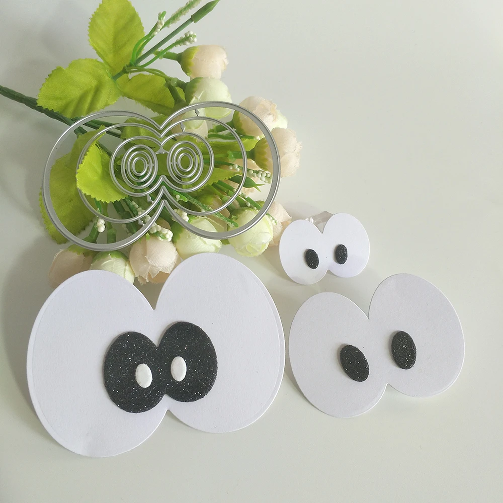 New 3-layer animal eyes cutting dies DIY scrapbook, embossed card making, photo album decoration, handmade craft