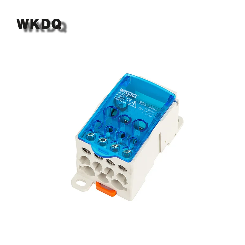 UKK Series 80A/125A/160A/250A/400A/500A Junction Power Universal Din Rail Wire Connector Terminal Blocks Distribution Box