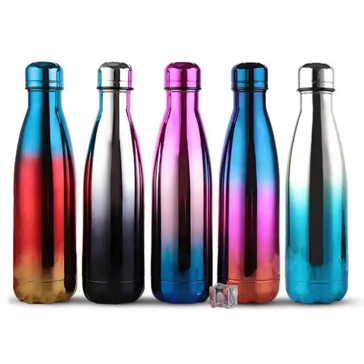 2019 350 ML/750 ML inoxidable Cola Motion deportes botella de agua resistente taza de agua Monolayer Metal Color Cola beb