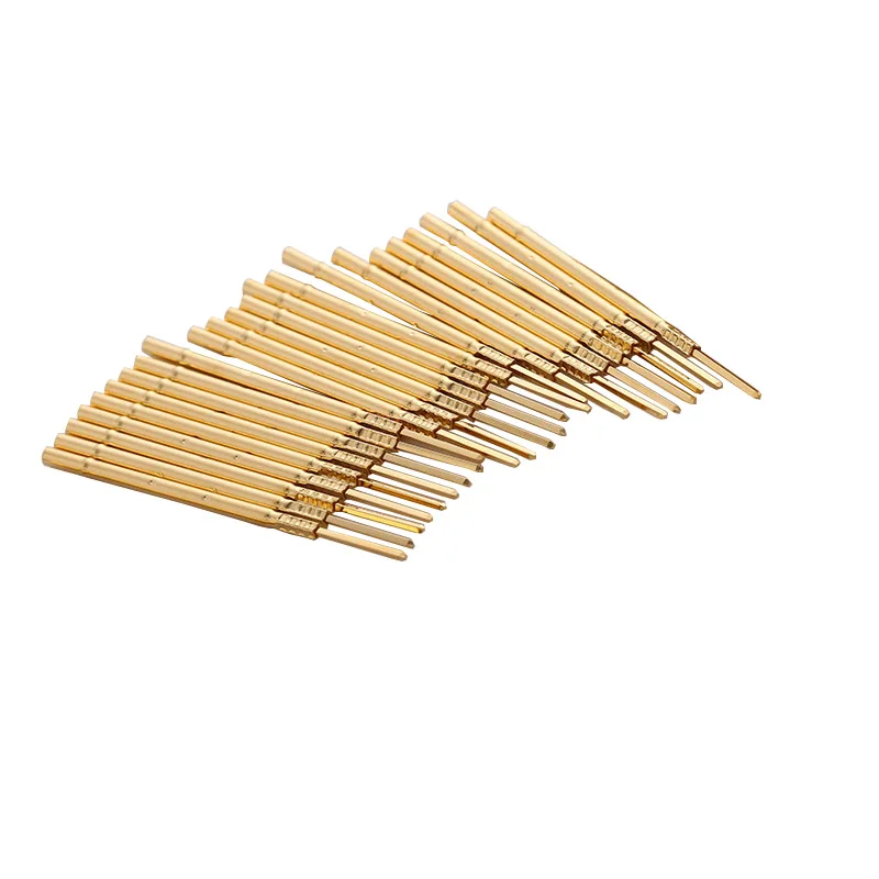 20/100PCS R100-4W Test Pin P100-B1 Receptacle Brass Tube Needle Sleeve Seat Wire-wrap Probe Sleeve 38.3mm Outer Dia 1.67mm