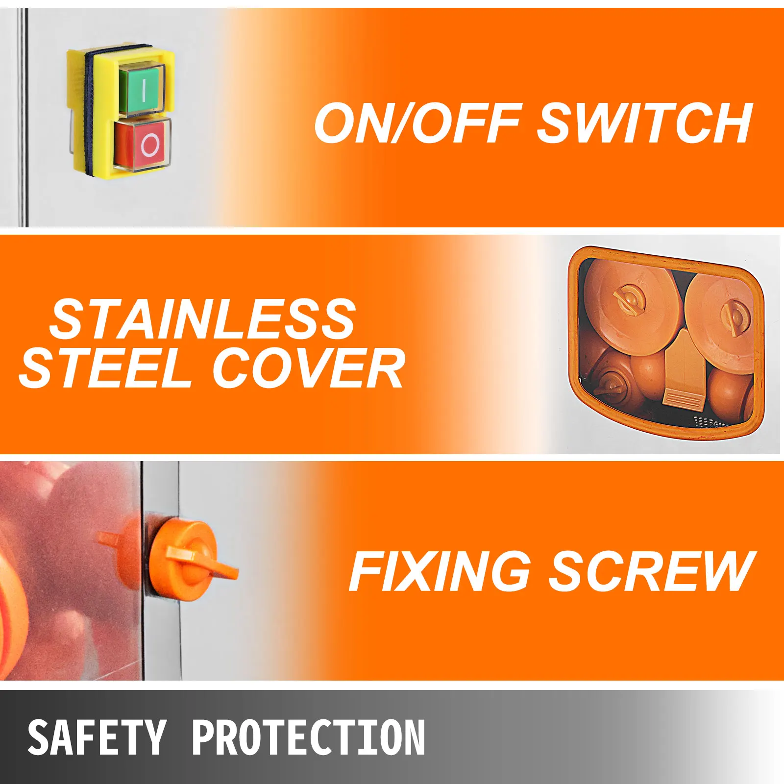 VEVOR 120 واط الكهربائية عصارة البرتقال استخراج 22-30 قطعة/دقيقة السيارات التجارية الطازجة عصير الصحافة خلاط عصارة الحمضيات Exprimidor