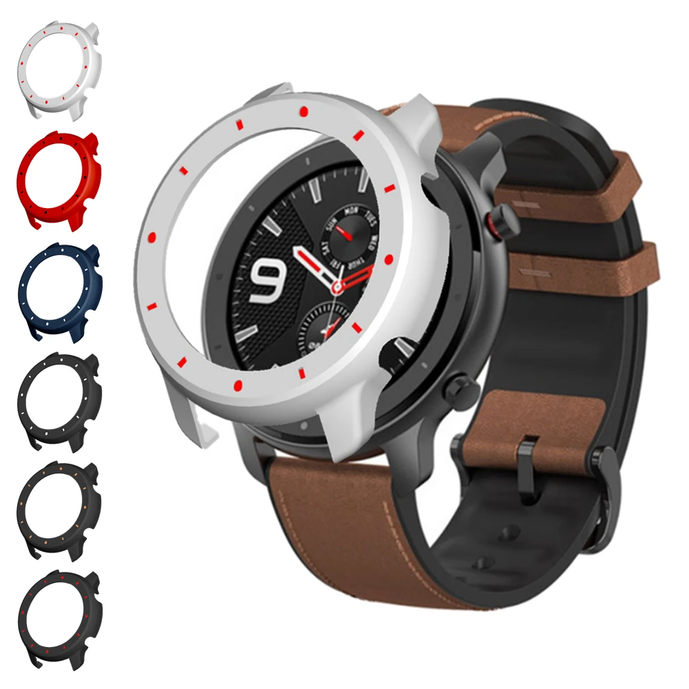 For Amazfit GTR 47mm Smartwatch Case PC Protector Frame Cover For Xiaomi Huami GTR 47MM Bumper Protective Hard Shell Accessories