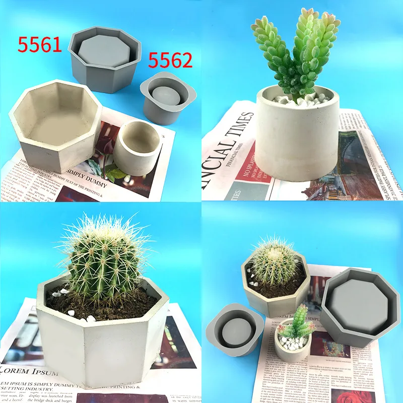 Large Flower Pot Silicone Mold Concrete Cement Plant Pot Mold DIY Handmade Craft Flowerpot Epoxy Resin Mould Garden Decoration