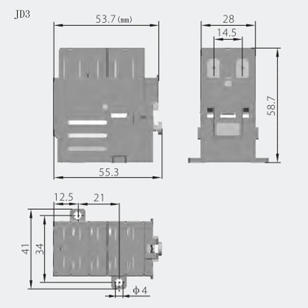 JD3, JD4 electromagnetic relay,electromechanical relay with power failure and undervoltage protection function,16A 230V 400V