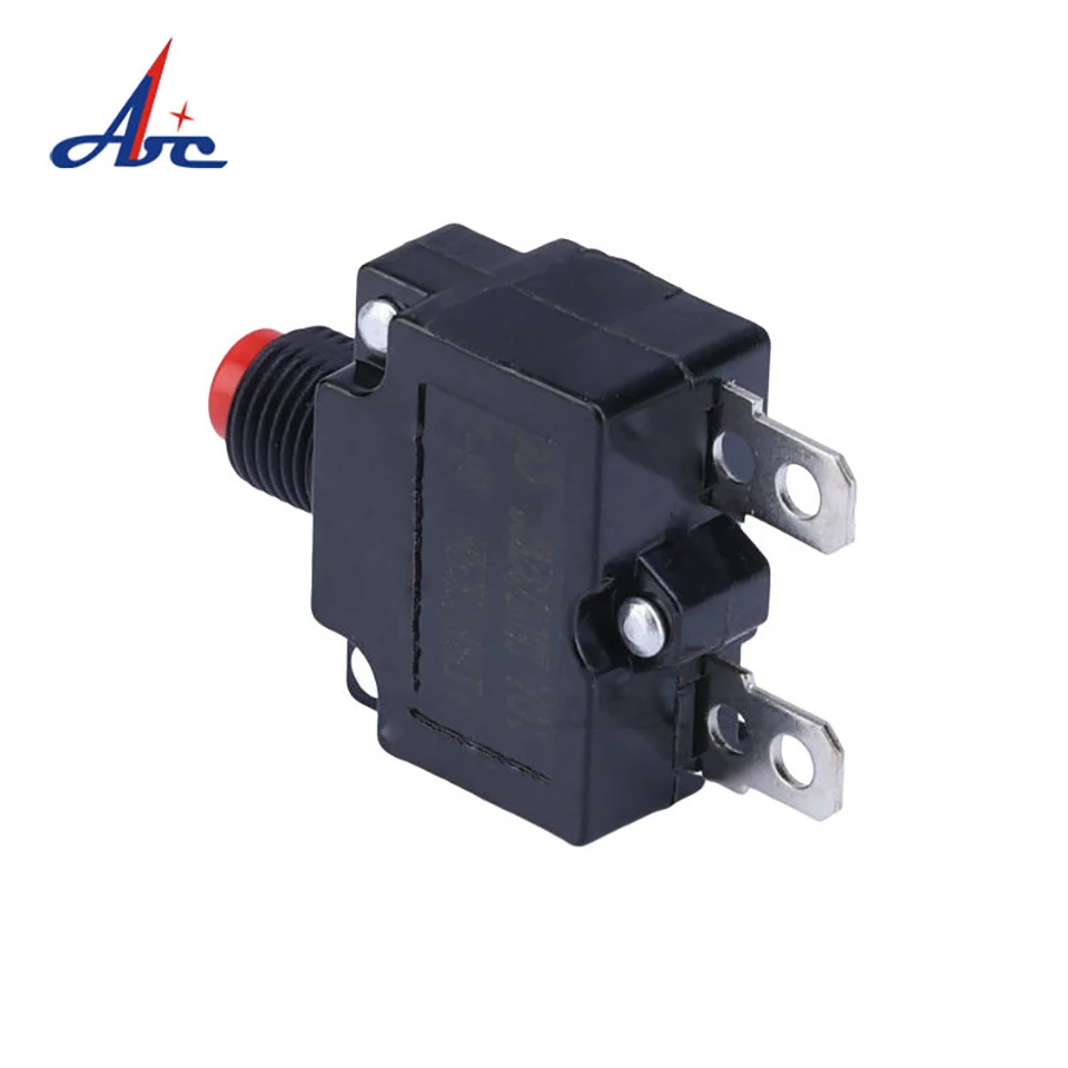 1PC Push To Reset Thermal Switch Bakelite Red Button Circuit Breaker Current Overload Protector Switch 2A 5A 10A 15A 20A 25A 30A