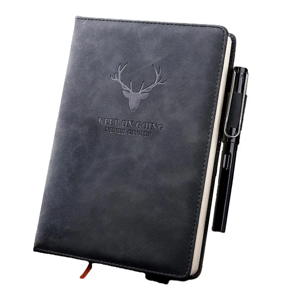 HOT SALES！360 Pages A5 Faux Leather Thick Business Notebook Sketch Journal Diary with Pen