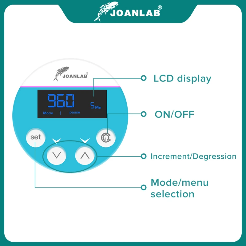 Imagem -05 - Joanlab-official Store Laboratório Agitador Elétrico Display Digital Agitador Aéreo Lab Mixer Equipamentos de Laboratório 110v a 220v