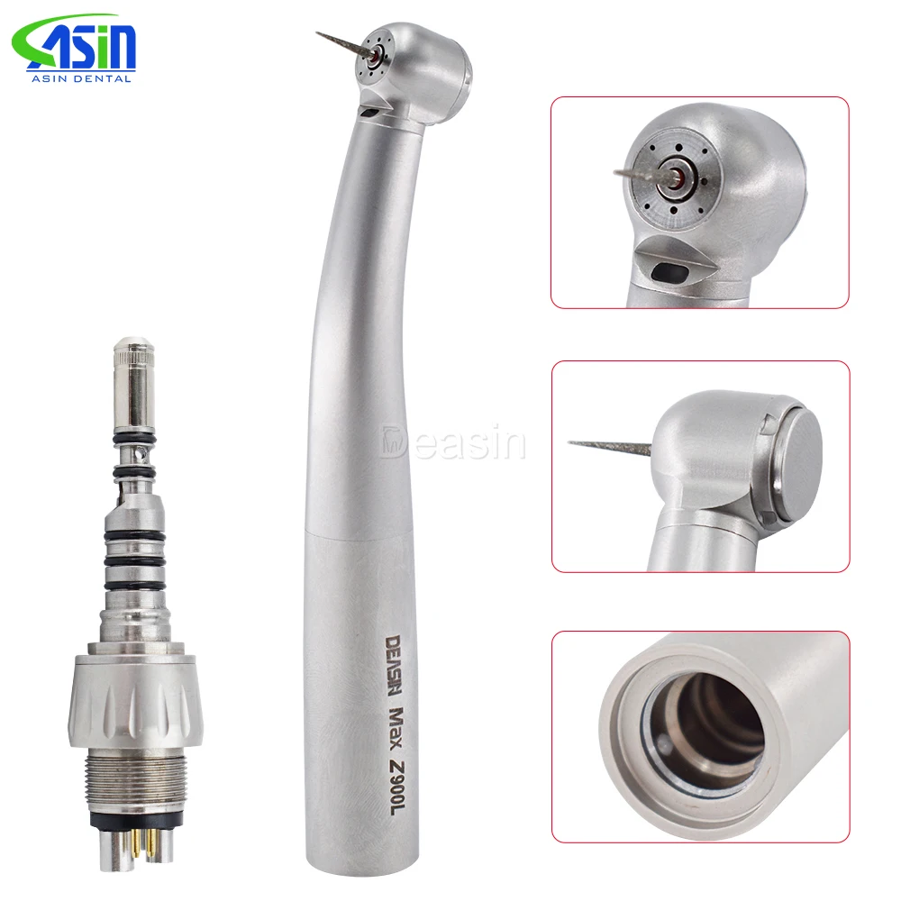 Dental tool repair new type optical fiber LED ceramic bearings rotor turbine for stainless steel handpiece Z900L standard head