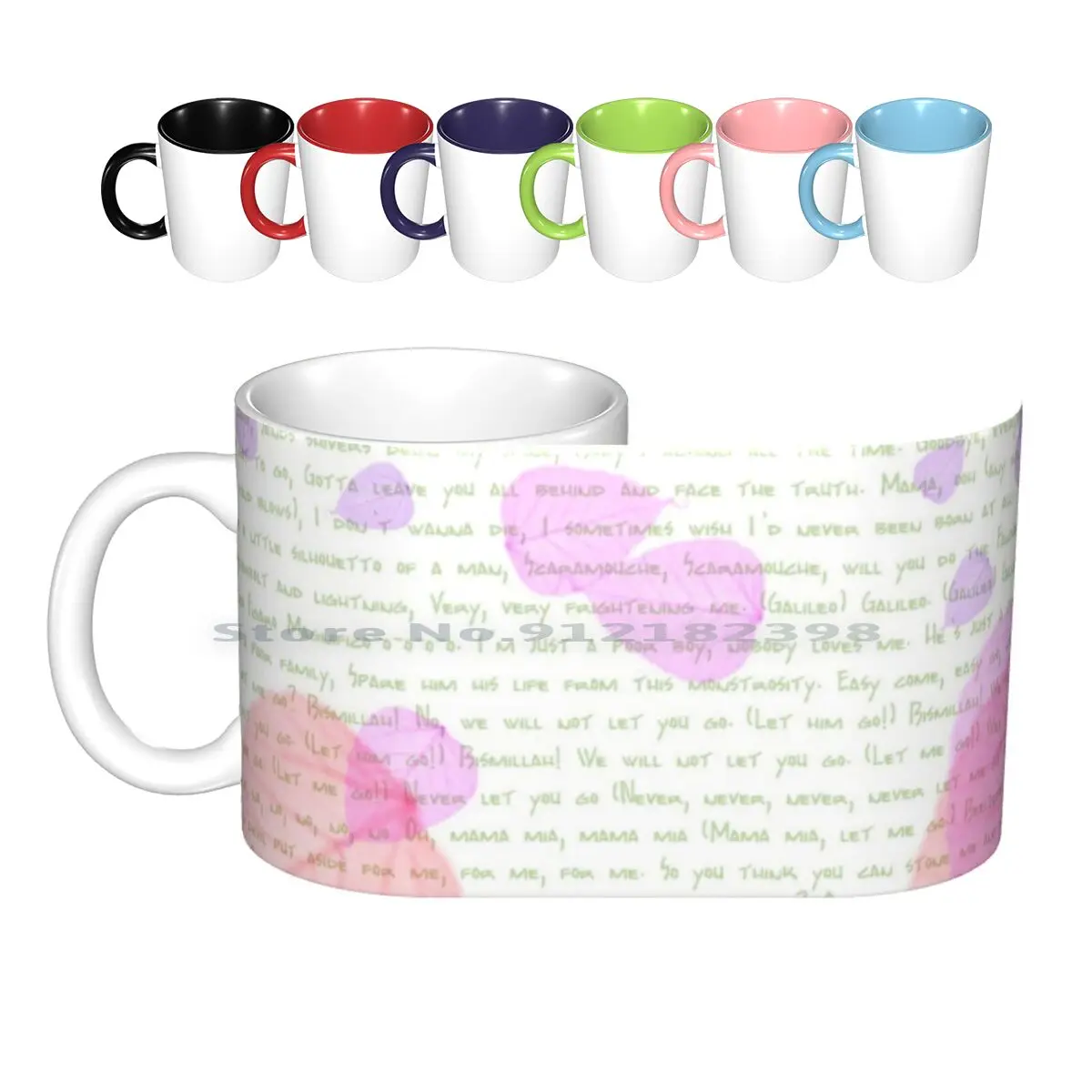 Bohemian Rhapsody Lyric Quote Ceramic Mugs Coffee Cups Milk Tea Mug Queen Bohemian Rhapsody Bohemian Rhapsody Song Lyrics Texts