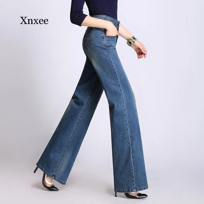 

High Waist Single-Breasted Wide Leg Pants Jeans Women Fashion Vintage Streetwear Workplace Casual Drape Female Trousers Cloth