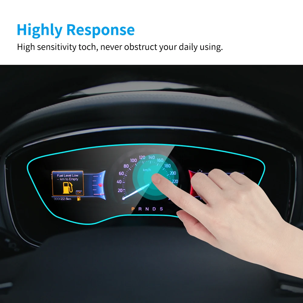 Car Speedometer Screen Protector Film Instrument Panel Protective TPU Film Auto Interior Accessories For Ford Taurus 2015-2018