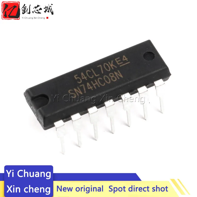 10PCS SN74HC08N DIP14 SN74HC08 DIP 74HC08N 74HC08 DIP-14ใหม่และต้นฉบับ IC