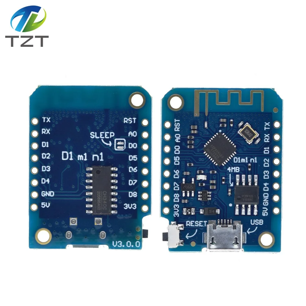 WeMos D1 Mini Pro V3.0 NodeMcu TZT 4 MB/16 MB Bytes Lua WIFI Internet of Things Entwicklungsboard basierend auf ESP8266 CH340G Nodemcu V2 – Detail 25