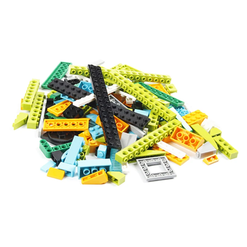 MOC-Blocos de Construção Educacionais, Tijolos, Vigas, Engrenagens, Eixo e Peças Conectores, Brinquedos DIY, 45300, 276 PCs/Set, WeDo 2.0