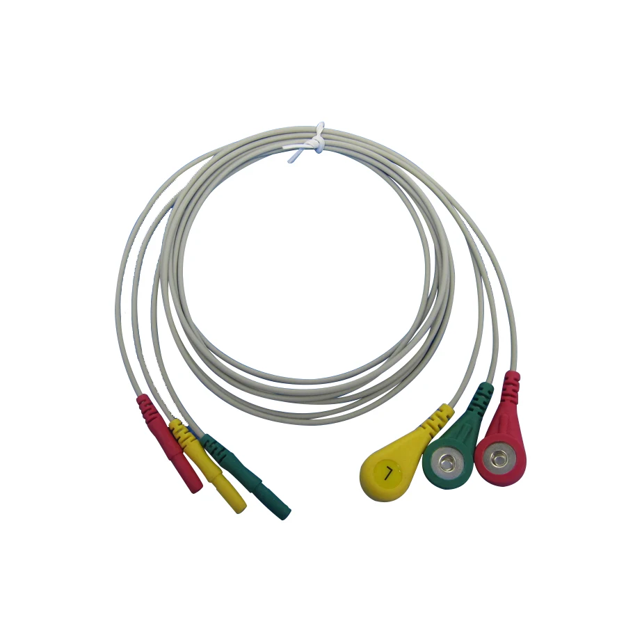 ECG Cable lead ECG Holter Monitoring Recorder System For Popular Popular Din Style