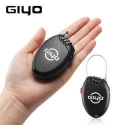 GIYO Multi Function Mini Cable Bicycle Lock 3 Digit Password Bike Lock Cycling Helmet Lock Anti Theft Code Padlock Lock For Bike