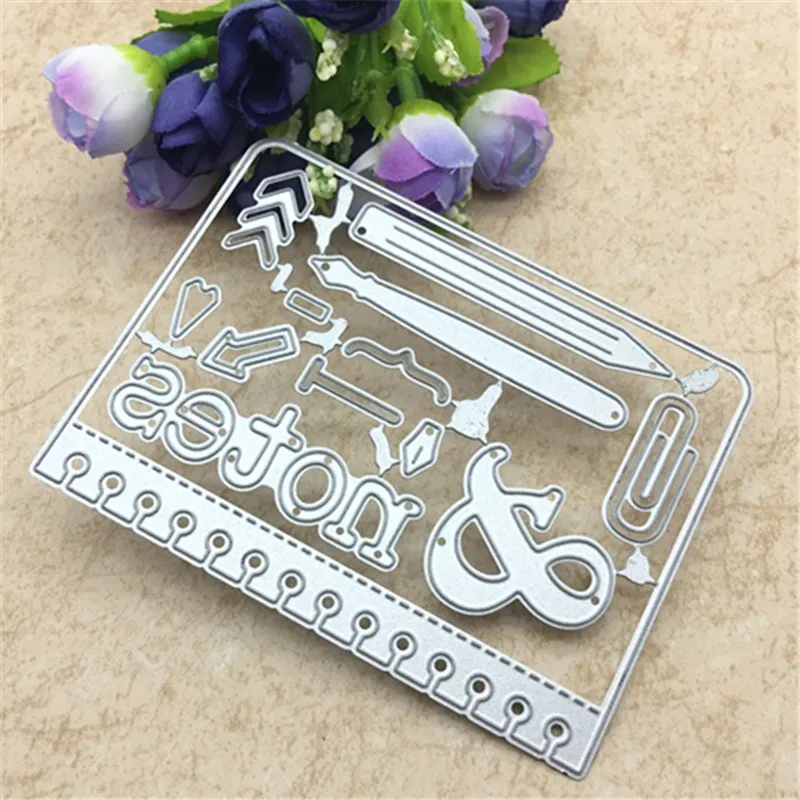 Notebook Metal Die Cutting For Household DIY Scrapbooking Photo Album Decorative Embossing Folder Paper Cards