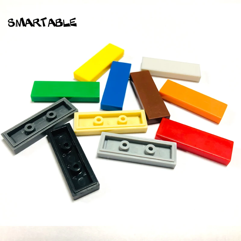 Smartable Tile 1x3 with Groove Flat Studs Building Blocks Parts Creative Toys For Kids Compatible Major Brands 63864 240pcs/lot