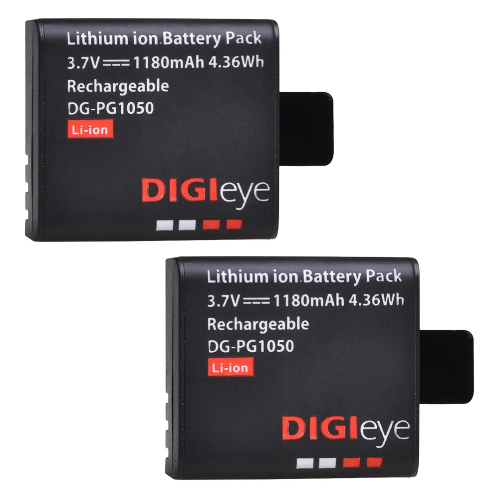 1180mAh PG1050 baterii + LED ładowarka z podwójnym portem USB dla SJCAM SJ4000 SJ5000 SJ5000X dla EKEN H9 H9R H8R H8 GIT PG900 AKASO EK7000