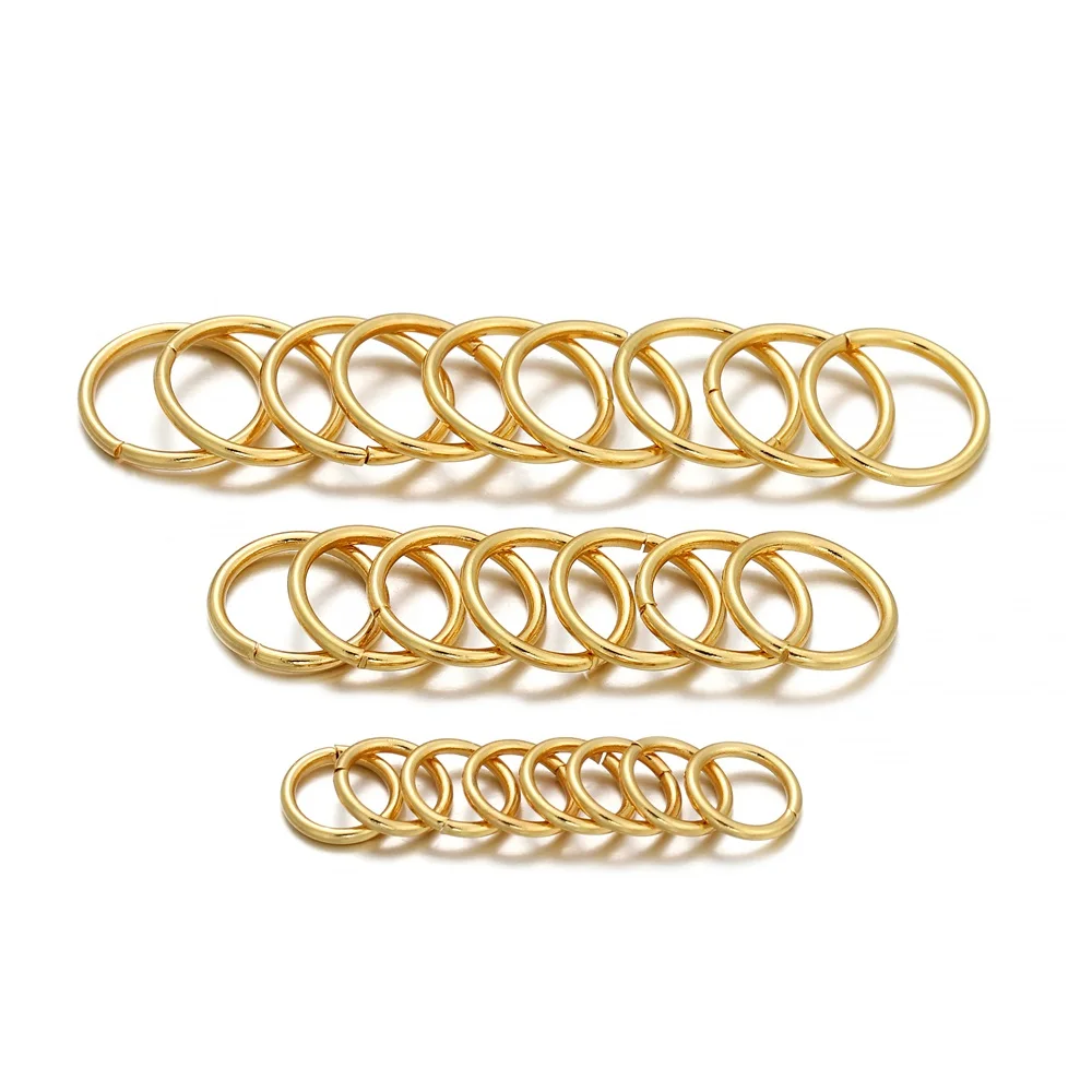 50-200 teile/los 3 4 5 6 8 10mm Edelstahl Gold Open Jump Ringe Split Ringe Stecker für Schmuck Machen Liefert Zubehör – Detail 7