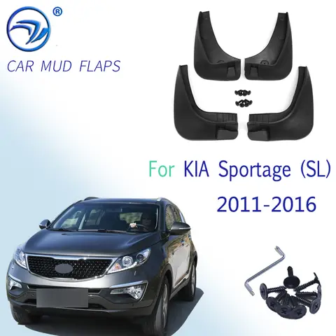 1Set Auto Voor Achter Spatborden Voor KIA Sportage (SL) 2011-2016 Accessoires Spatlappen 1Set/4 Stuks Spatborden