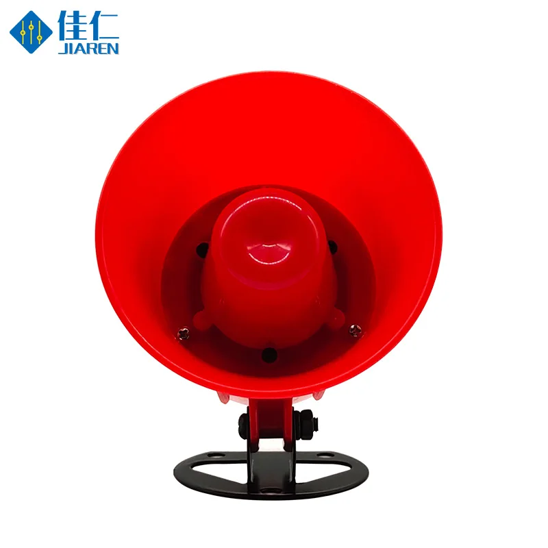 9-35V 10W Power Switch Trigger Sound Alarm Siren Speaker USB costom voice loud speakerfor Security Alert for Public Use(red)